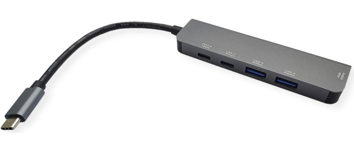 VALUE USB-C Dock HDMI+2xUSB A+ 1x C++ 1xC PD 4K60 - Digital/Daten - Digital/Display/Video (12.99.1137) afbeelding 1