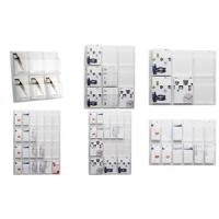 helit Wall Brochure Holder Transparent 9x DIN A4 9 Compartments H6259302