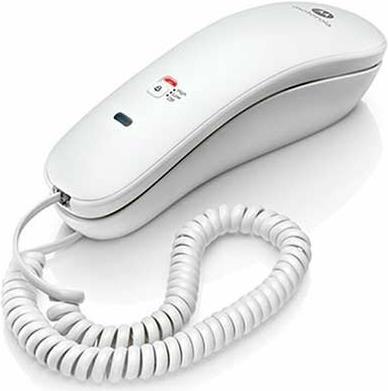 Motorola - Wall Mounted Landline Phone - CT50 White - 10 Keys with Memory/Call/Redial Indicator (107CT50WHITE)