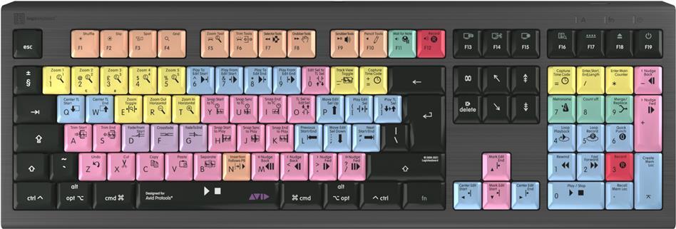 Logickeyboard ASTRA 2 USB QWERTY Keyboard Black (LKB-PT-A2M-UK)