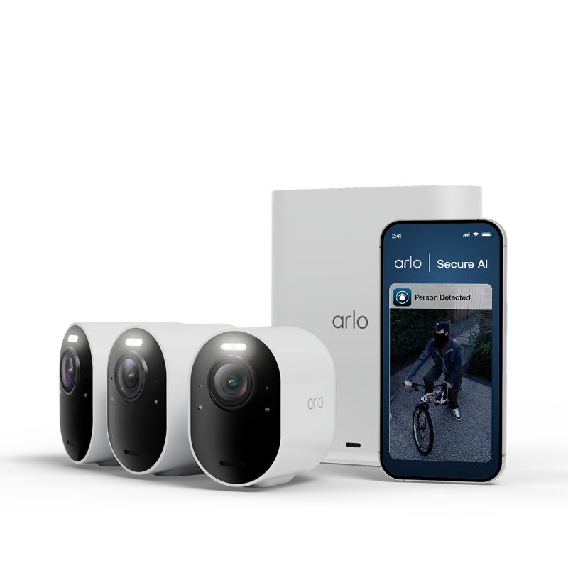 Arlo Ultra 3 - 4K Surveillance Camera - 3-Pack with Solar Panel - VMC5350-111EUS