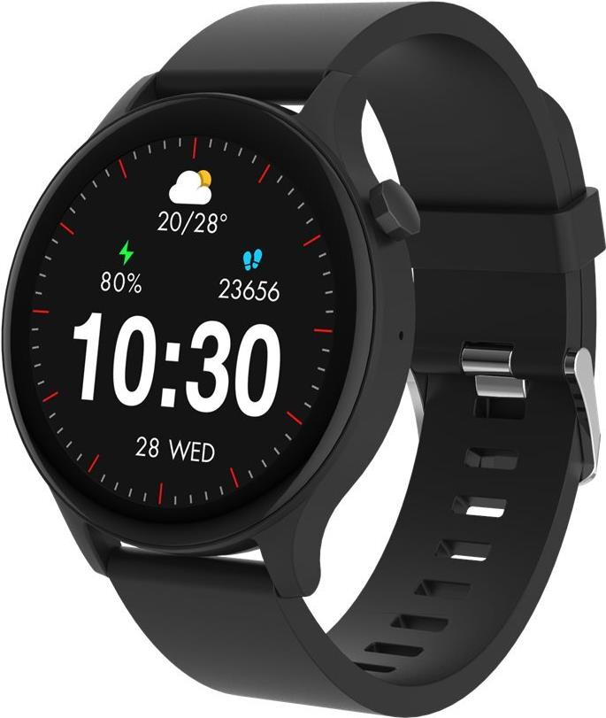 Denver Smartwatch SWC-338B - Bluetooth Smart Watch with Heart Rate, Blood Pressure & Oxygen Sensor - 1.38" Display