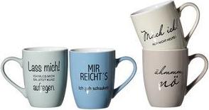 Ritzenhoff & Breker Coffee Mug Set, 330 ml, Dishwasher Safe, 4 Pieces, Model 419986