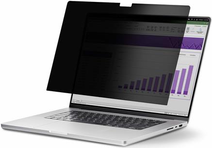 StarTech.com 13.3in MacBook Pro M1/M2 Laptop Privacy Screen, Anti-Glare and Blue Light Reduction Privacy Filter, Screen Predector with +/- 30° View, Flip-Over - Blickschutzfilter für Notebook (horizontal) - 2-Wege - entfernbar - Klebestreif