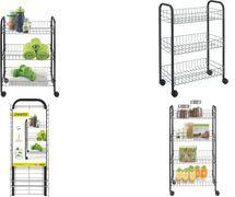 metaltex Allzweckwagen Sprinter, 3-Tier, Silver-Black, 938000026
