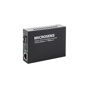 MICROSENS Gigabit Ethernet Bridge - Medienkonverter - 1GbE - 10Base-T, 100Base-TX, 1000Base-T, 1000Base-X - RJ-45 / SFP (mini-GBIC) (MS400249)