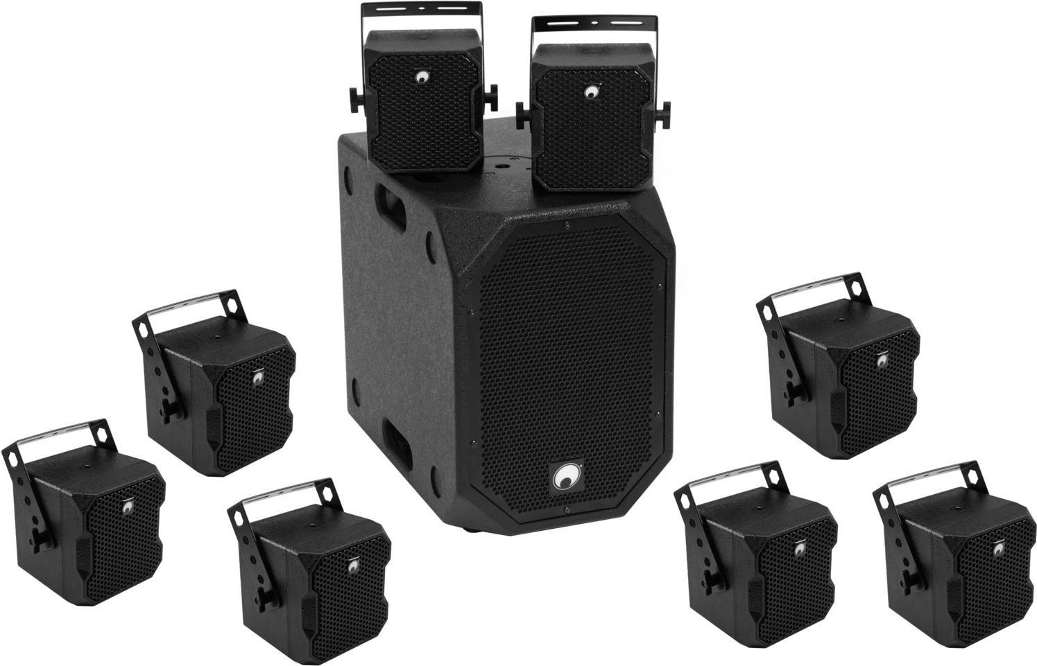 OMNITRONIC Set BOB-10A Active Subwoofer + 8x BOB-4 Satellites