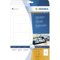 HERMA High-Gloss Self-Adhesive Paper Labels A4 88.9 x 46.6 mm - 300 Labels (4906)