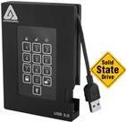 Apricorn Aegis Padlock Fortress - SSD - verschlüsselt - 256GB - extern (tragbar) - 2.5" (6,4 cm) - USB3.0 - FIPS 140-2 Level 2, 256-bit AES-XTS (A25-3PL256-S256F)