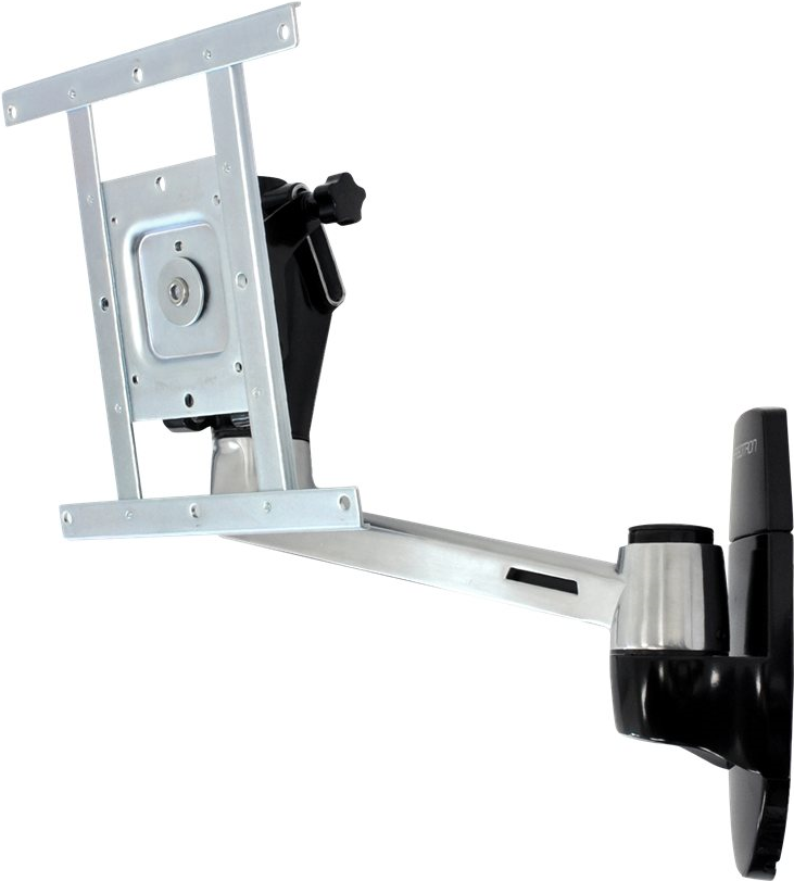Ergotron LX HD Wall Mount Swing Arm - Mounting kit for TV - Aluminum - Screen size up to 106.7 cm - Wall mounting
