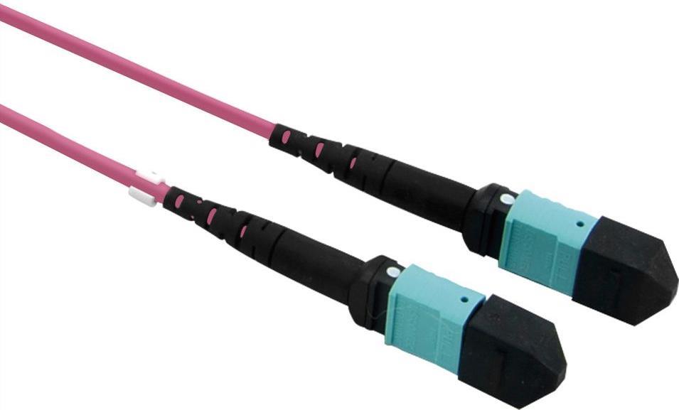 Value 21.99.1105 Fiber Optic Cable 15 m MPO OM4 Violet