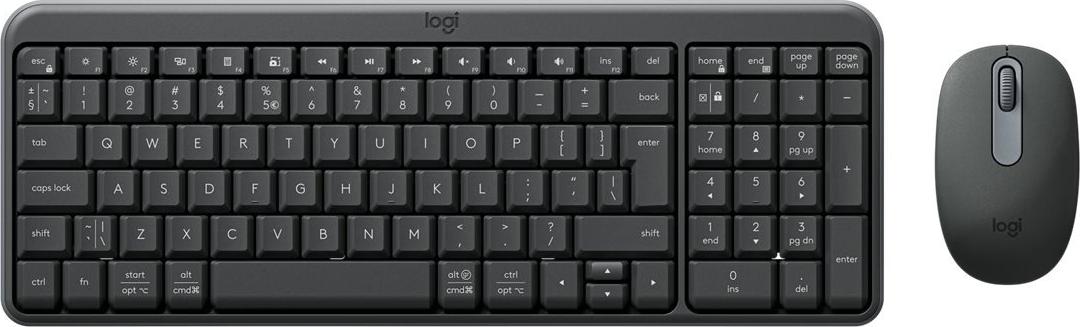 Logitech MK250 Wireless Keyboard and Mouse Graphite US International 7812188