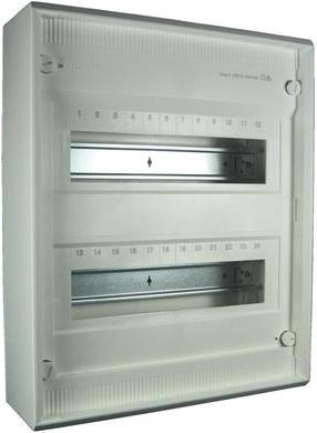 1 Stück - Hager Kleinverteiler, AP Volta IP30,2x12PLE,DIN4387 VA24CN / 248635