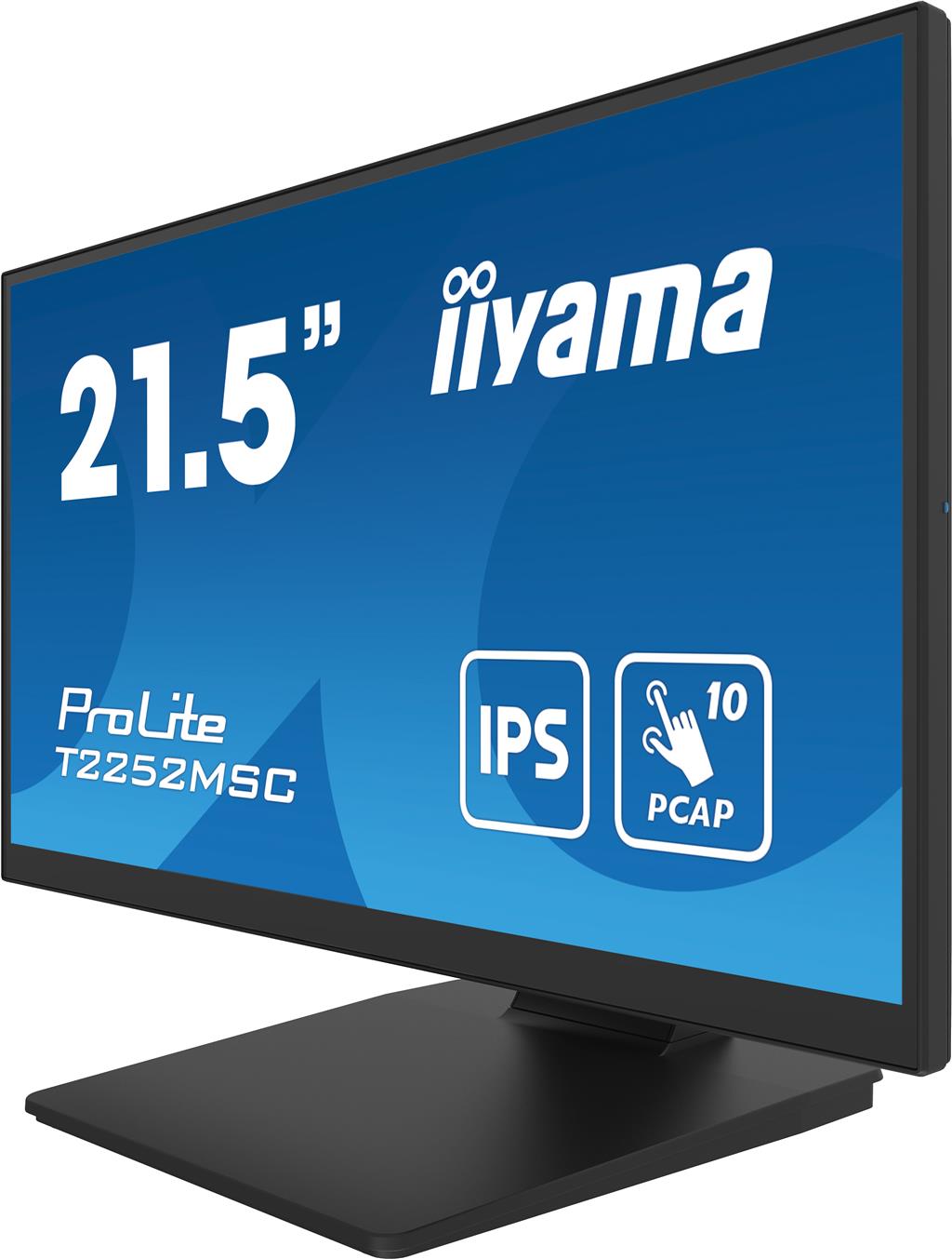 Iiyama ProLite T2252MSC-B2 - LED Monitor - 54.5 cm (21.5") - Touch - 1920 x 1080 Pixel - FHD - HDMI [Energy Class C]