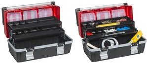 allit McPlus Alu >C< 22 Tool Case, PP, Red/Black with 2 Cantilever Trays, 3 Internal Trays (457021)