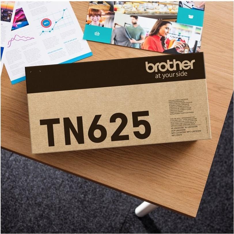 Brother TN-625Y Yellow Toner (1,800 pages ISO/IEC 19798) (TN625Y)