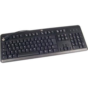 HP 672647-033 USB QWERTY UK English Black Keyboard - 672647-033