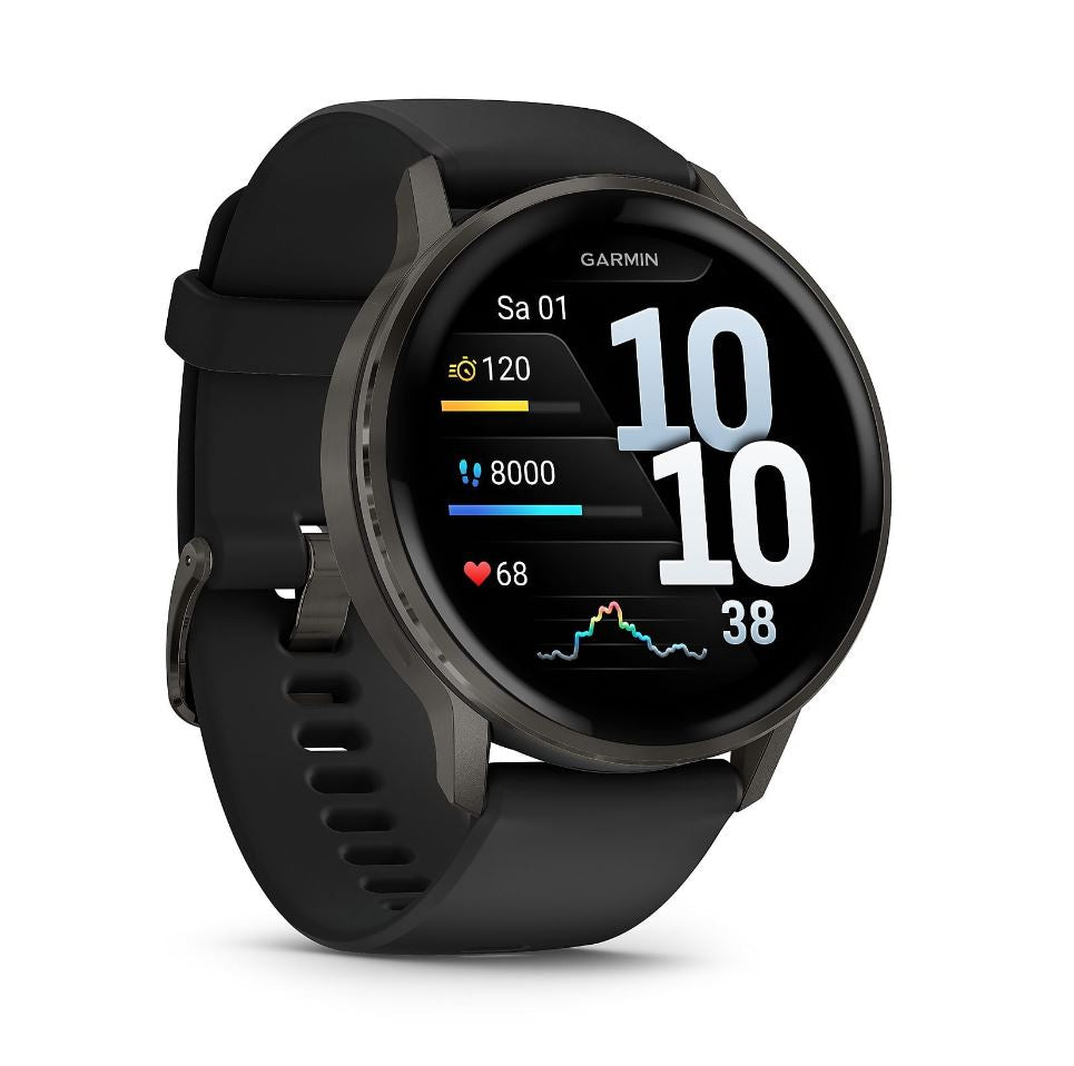Garmin Venu 4 Smartwatch 45 mm Slate AMOLED 1.4 GPS Heart Rate WLAN