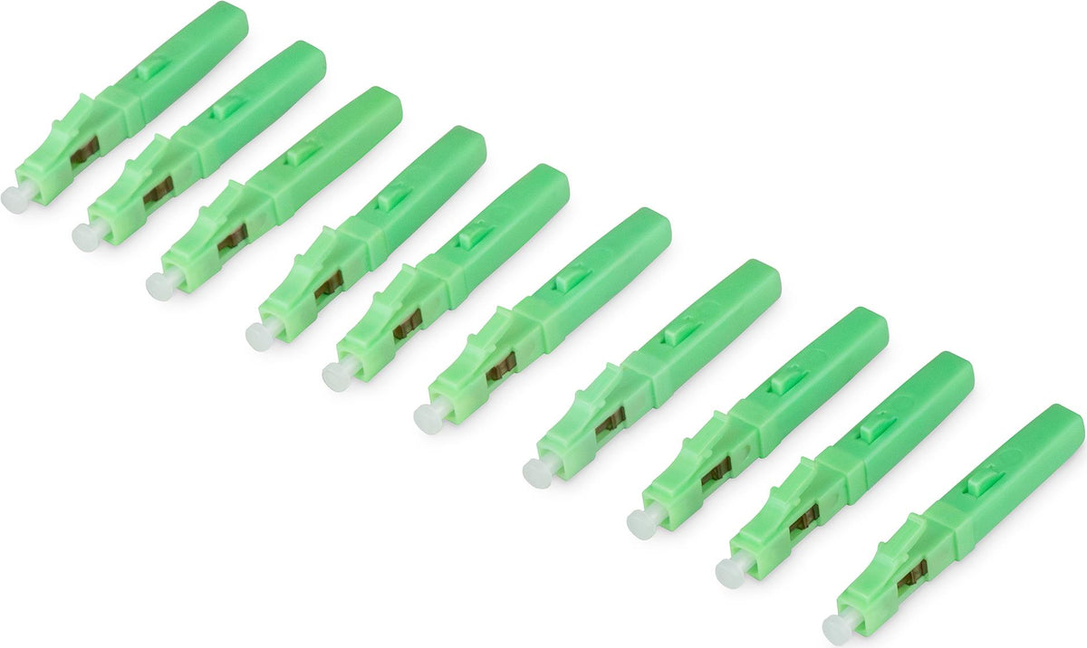 Digitus LC/APC Fiber Optic Fast Connector Field Connector Singlemode 10 Pieces DN-FC-9101-APC