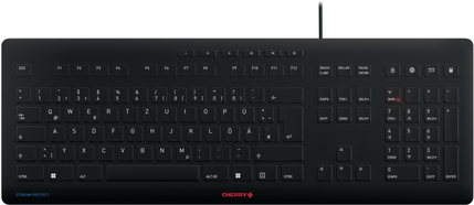 CHERRY Stream USB Keyboard - QWERTZ German - Black - JK-8502DE-2