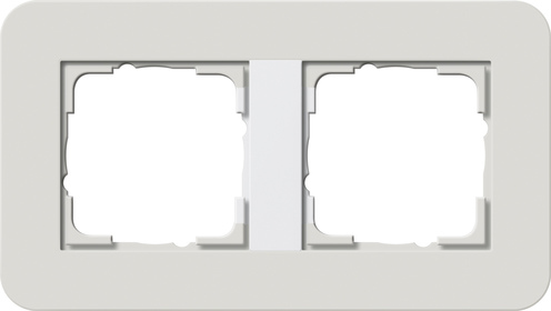 GIRA 0212411 - Grey and White, Glossy Surface, GIRA Compatibility