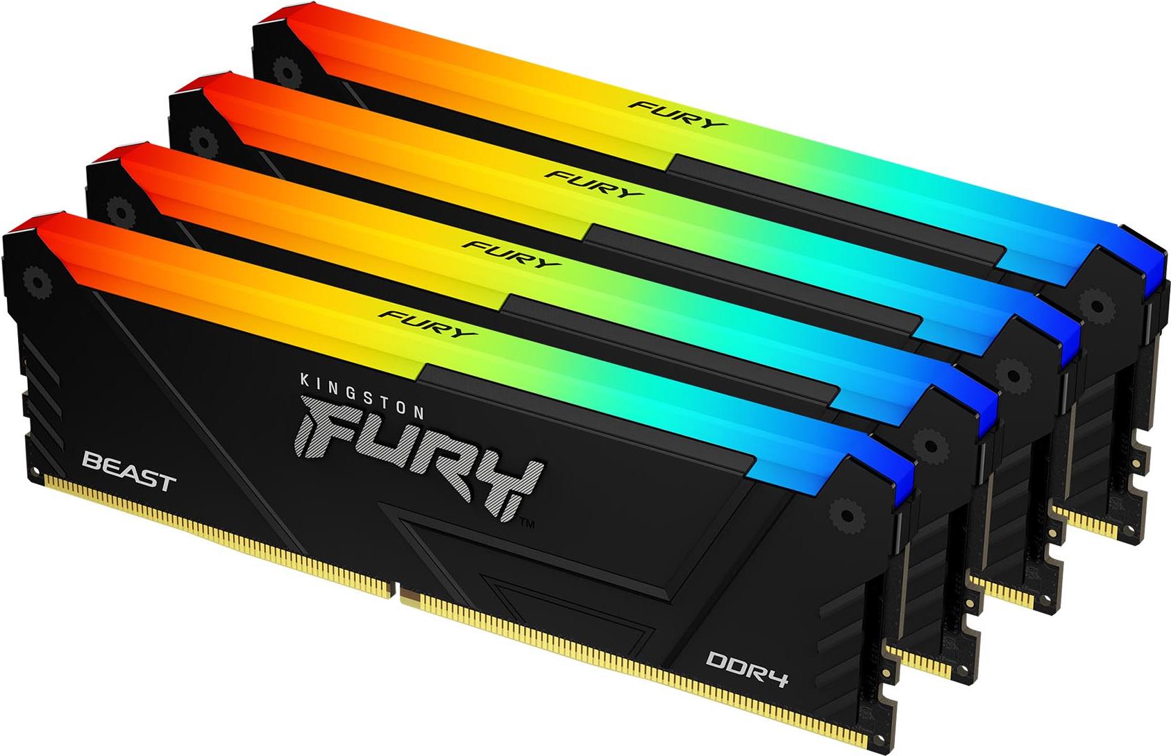 Kingston Technology FURY Beast RGB Memory Module - 16 GB DDR4 3600 MHz - 1 x 16 GB (KF436C18BB2A/16)