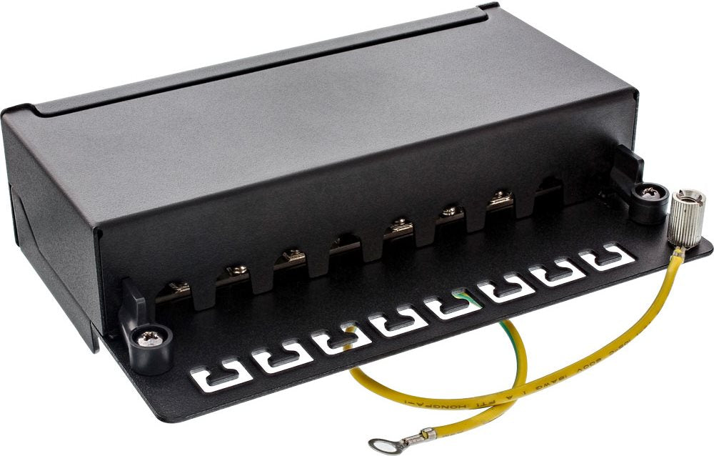 InLine 76808A Patch Panel Tabletop Mountable RJ-45 x 8 Black