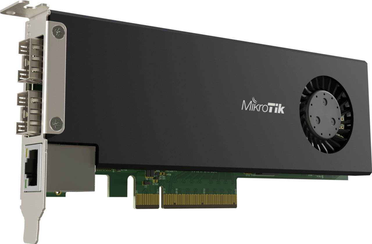 MikroTik CCR2004-1 G-2XS-PCIE - Erweiterungsmodul - PCIe - Gigabit Ethernet x 1 + 25 Gigabit SFP28 x 2 (CCR2004-1 G-2XS-PCIE)