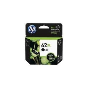 HP 62XL Black Ink Cartridge - 600 Pages - Inkjet - Model C2P05AE#301