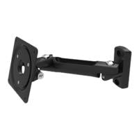 Compulocks Swing Arm - VESA Wall Mount - Black - Adjustable Mounting Kit for Tray - Steel - Under Cabinet, Corner