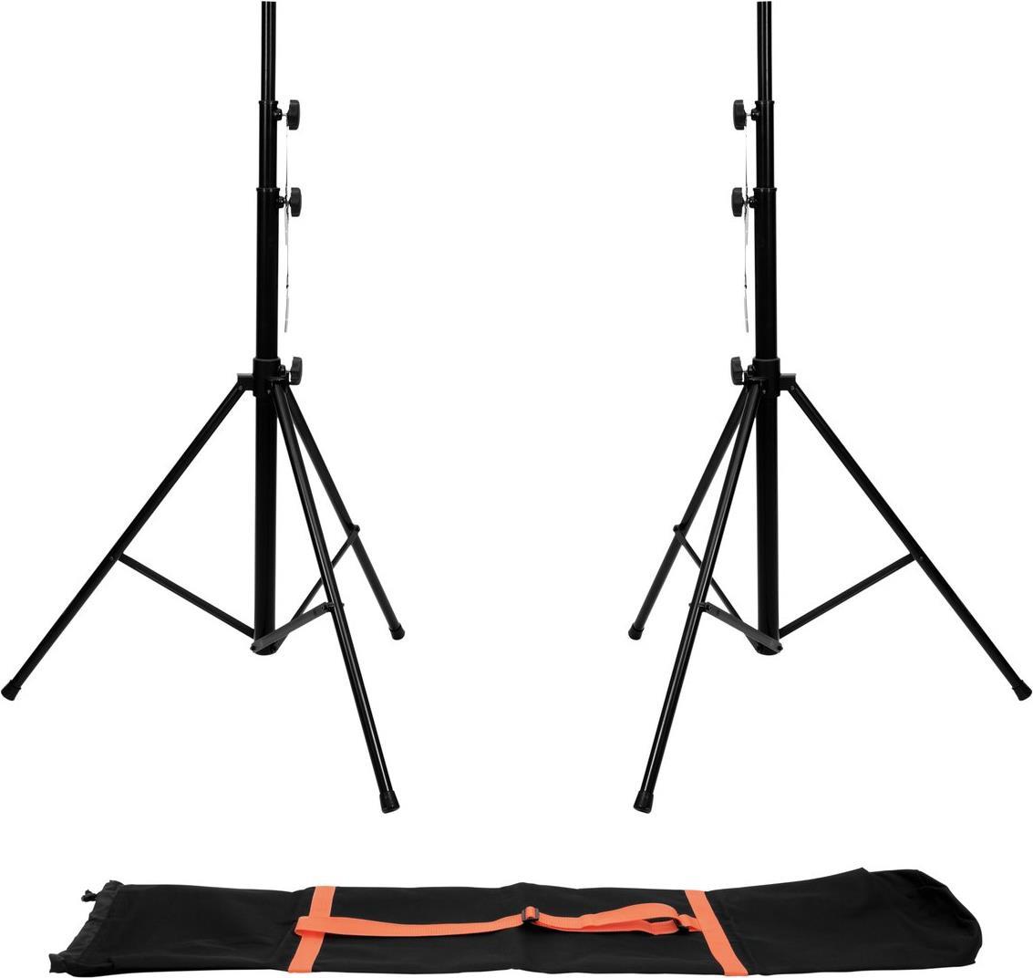 EUROLITE Set 2x LS-1 EU Steel + Carrying Bag (20000468)