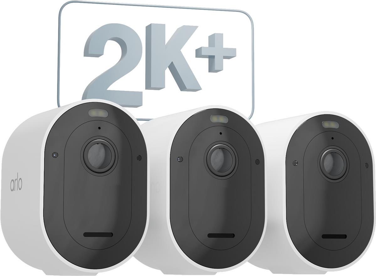 Arlo Pro 5 - Network Surveillance Camera - Outdoor - Weatherproof - Color (Day & Night) - Audio - Wireless - Wi-Fi (Pack of 3) (VMC4360P-200EUS)