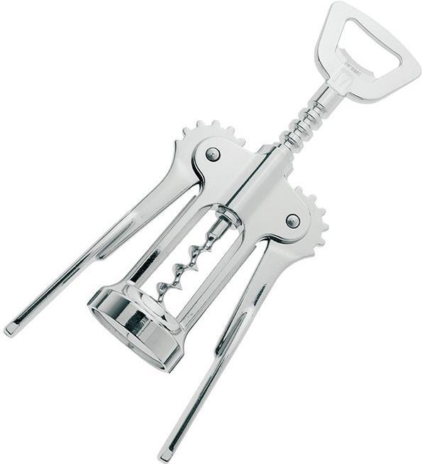 Westmark Lever Corkscrew "Pedro", Double-pronged Cork Remover, Chrome, Steel, 73 mm, 38 mm, 205 mm, Model 6155336C