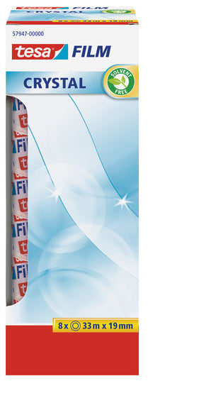 tesa 57947-00000-01 Adhesive Tape tesafilm® (L x W) 33 m x 19 mm - 8 pcs (57947-00000-01)
