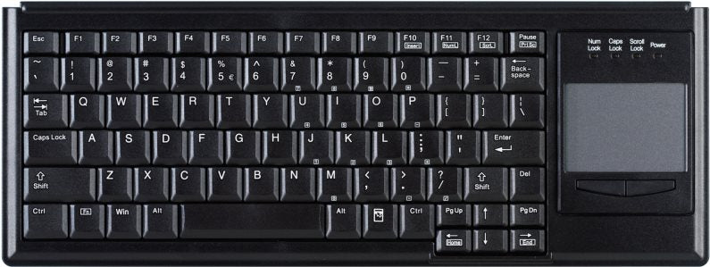 Tast Active Key AK-4400 - Ultra Flat Touchpad Keyboard - USB - Black (DE)