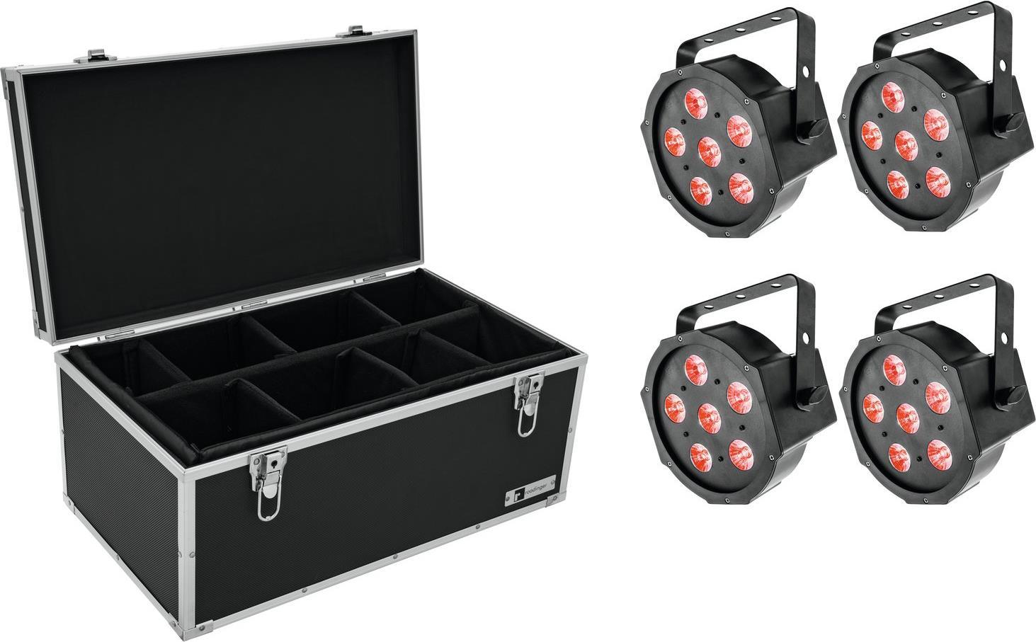 EUROLITE Set 4x LED SLS-6 TCL Spot + Case TDV-1 - 20000632
