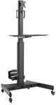 ACT Mobile Workstation for Single Monitor with CPU Mount, Keyboard and Mouse Tray AC8374