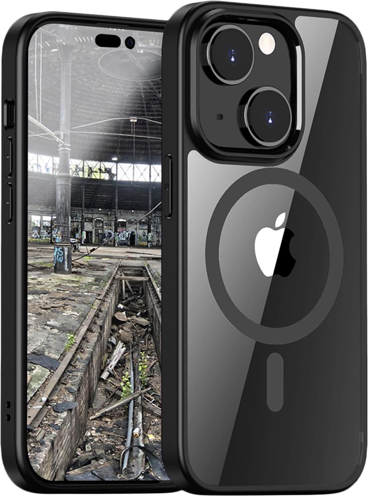 JT Berlin Pankow Hybrid MagSafe Case - iPhone 15 - Black/Transparent (11040)