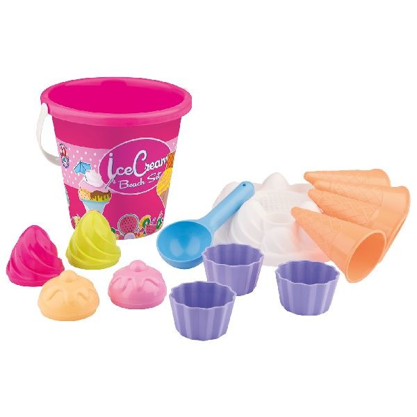 Ice Cream Bucket Set 7 Pieces - Assorted Colors 7-piece