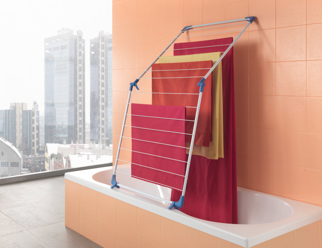 Metaltex Cervino Bathtub Drying Rack 10 m Drying Length White/Blue
