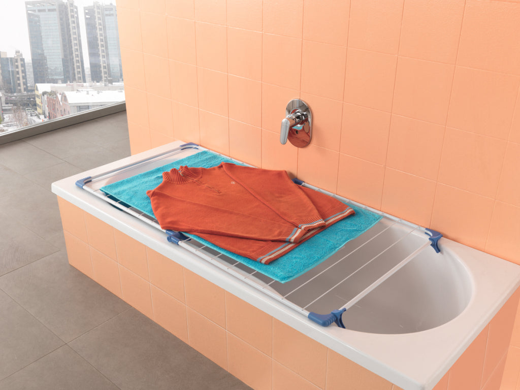 Metaltex Cervino Bathtub Drying Rack 10 m Drying Length White/Blue
