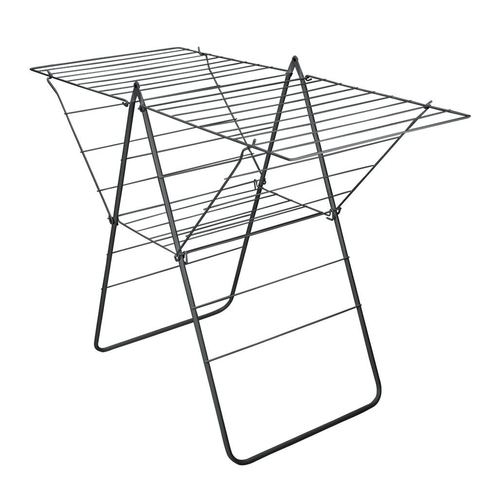 Metaltex Rotterdam Drying Rack 25 m Clothesline 134x58x98 cm Black