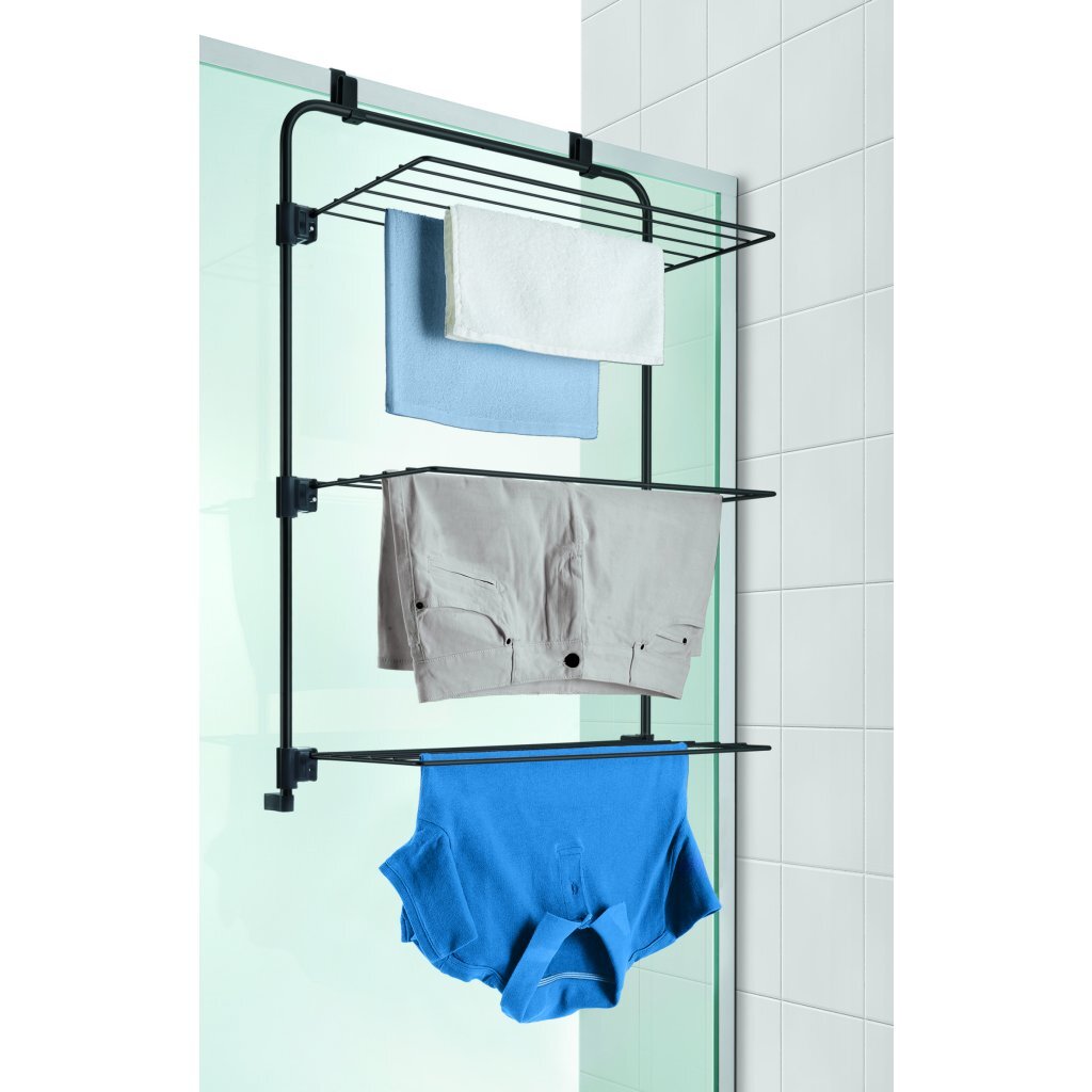 Metaltex Gale Drying Rack 11 m Drying Line Black 57x31x98 cm