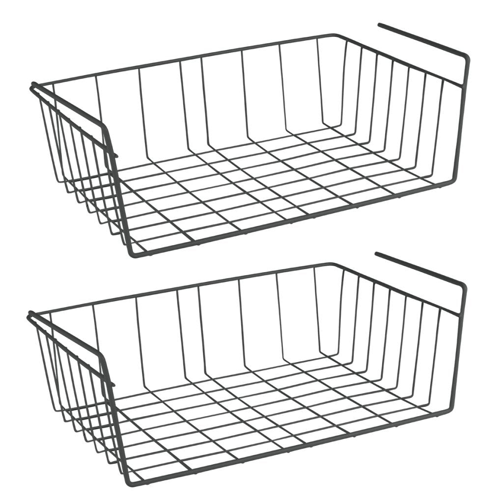 Metaltex Babette Hanging Basket 2 Pieces Black 40x26x14 cm