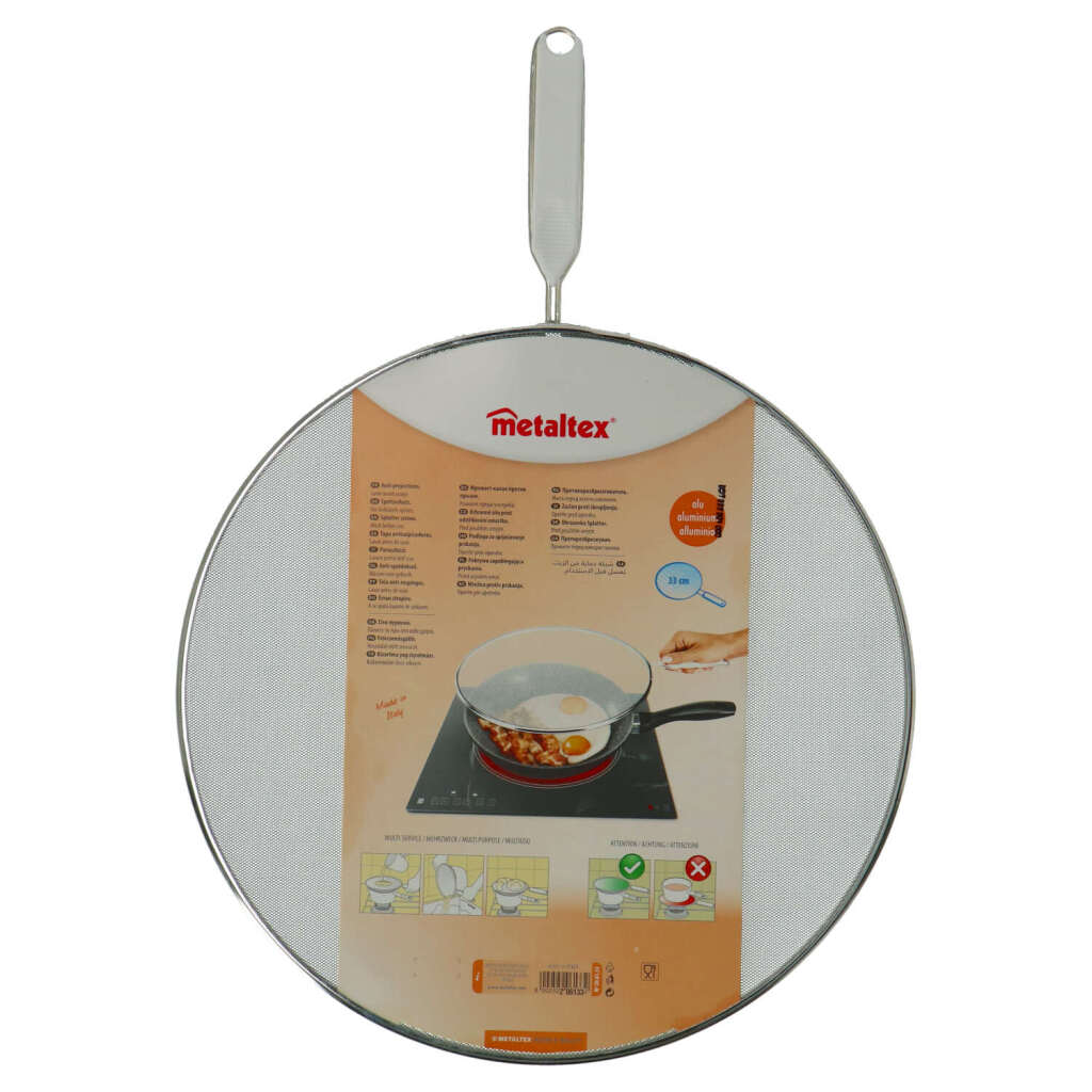 Metaltex Anti Spat Cover 33 cm Stainless Steel