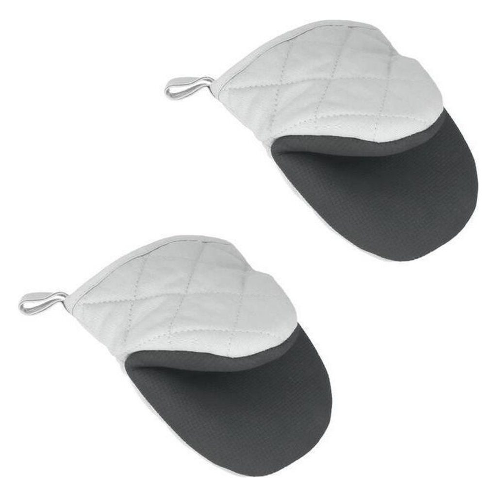 Metaltex Cotton Oven Gloves 14x14 cm Grey/White 2 Pieces