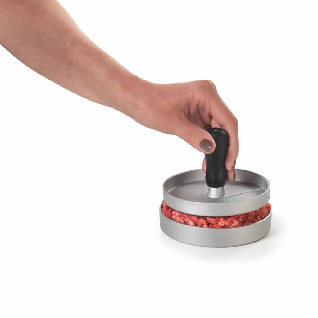 Metaltex Kitchen Helpers Hamburger Press - 11.5 cm - Steel/Black