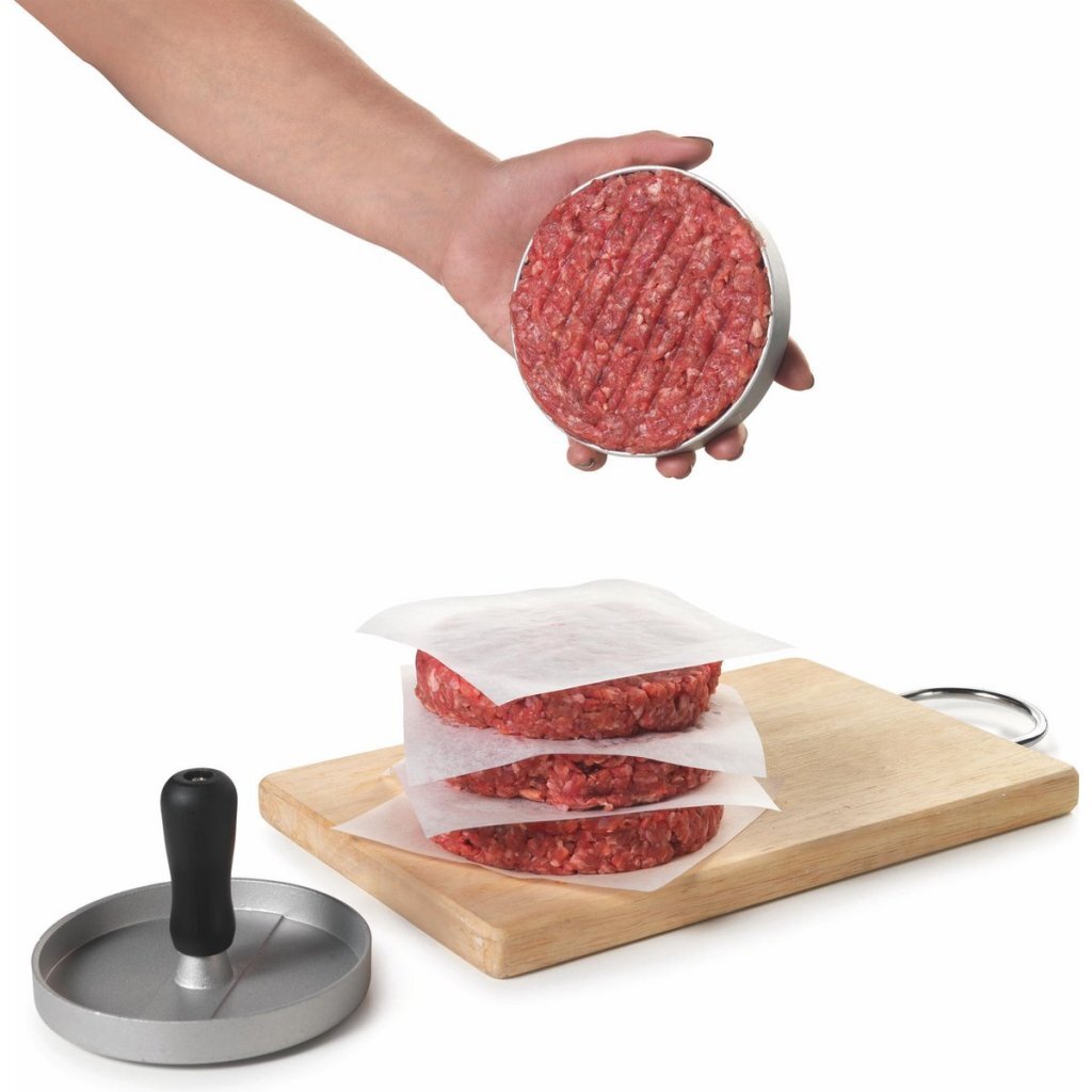 Metaltex Kitchen Helpers Hamburger Press - 11.5 cm - Steel/Black