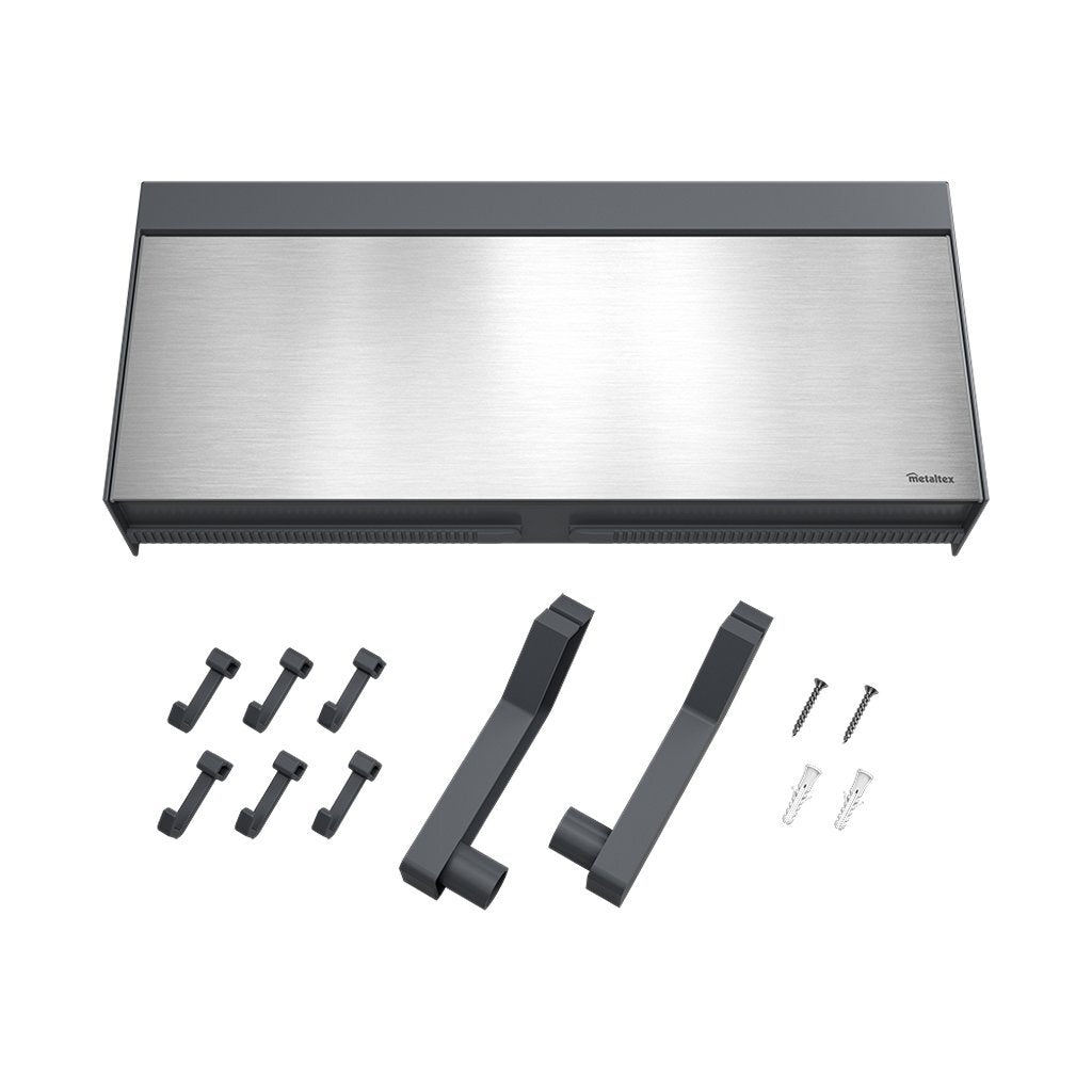 Metaltex Kitchen Helpers Tango Kitchen Roll Holder - Stainless Steel/Grey 38x6x17