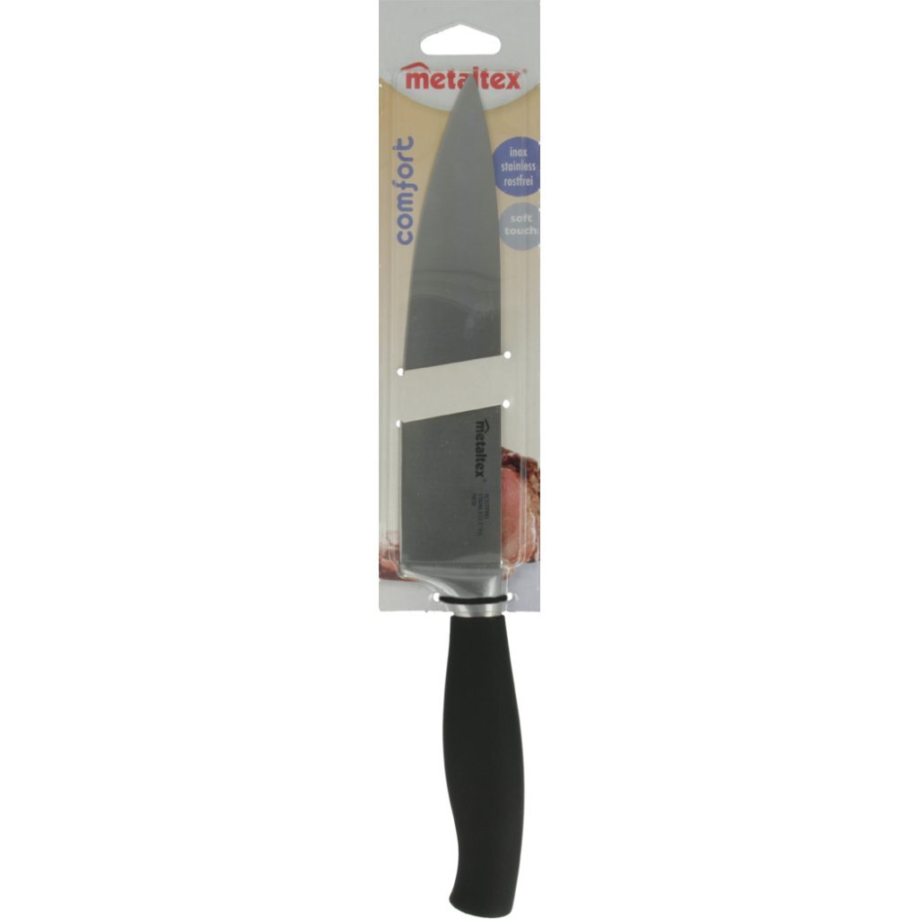 Metaltex Comfort Kitchen Knife 34 cm - Black/Stainless Steel